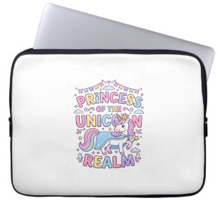 Housse Pour Ordinateur Portable Princesse Licorne du Royaume Licorne Charmant POD