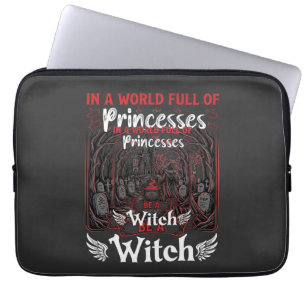 Housse Pour Ordinateur Portable Princesses Sorcière Halloween Château Chaudron Tom