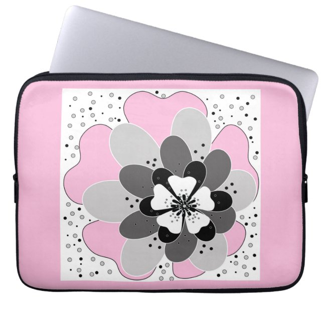 Housse Pour Ordinateur Portable Printemps rose (Devant)