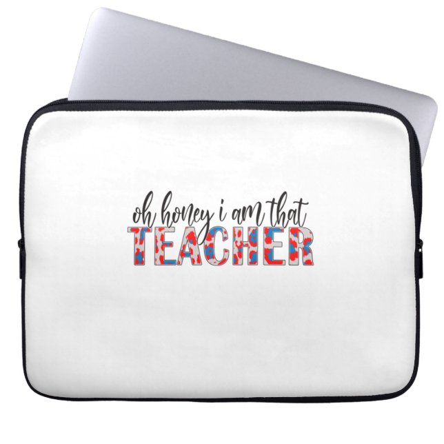 Housse Pour Ordinateur Portable Professeur Art Je Suis Ce Professeur (Devant)