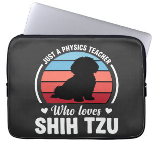 Housse Pour Ordinateur Portable Professeur de physique amateur de chien Shih Tzu