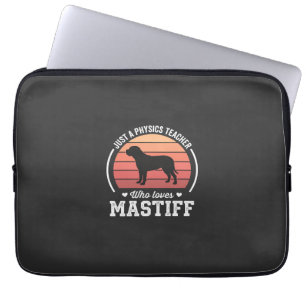 Housse Pour Ordinateur Portable Professeur de physique Mastiff amateur de chiens
