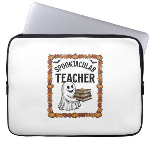 Housse Pour Ordinateur Portable Professeur Halloween Fantastique Livres de Fantôme