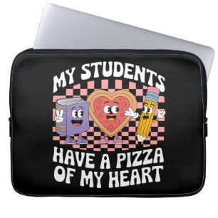 Housse Pour Ordinateur Portable Professeur Mes élèves ont une pizza de mon cœur