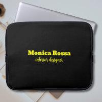 Professionnel Simple Moderne Neon Jaune Noir
