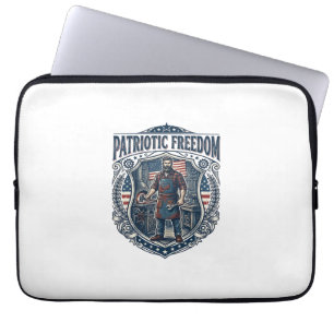 Housse Pour Ordinateur Portable Propriétaire de petite entreprise patriotique