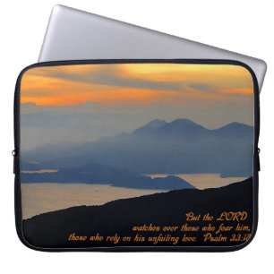 Housse Pour Ordinateur Portable Psaumes 33:18 Inspirational