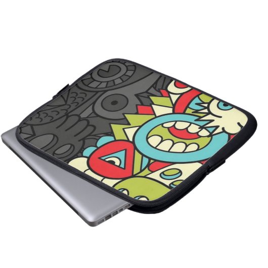 Housse Pour Ordinateur Portable Psychedelic Patterns (Devant bas)