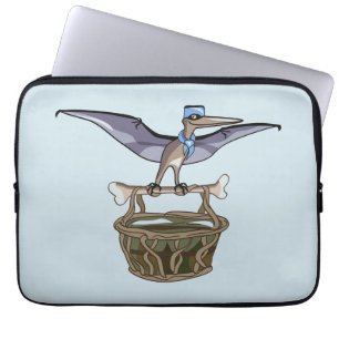 Housse Pour Ordinateur Portable Pteranodon Portant Un Panier