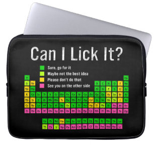 Housse Pour Ordinateur Portable Puis-je le Lick Table périodique Enseignant Enfant
