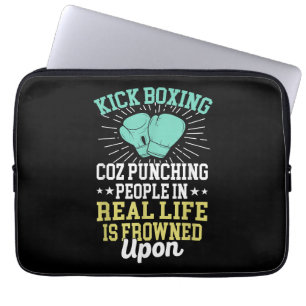 Housse Pour Ordinateur Portable Punch Les Gens Sont Congelés Sur Ki Sarcastique Dr