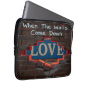 Housse Pour Ordinateur Portable Quand Les Murs Tombent (Devant droit)