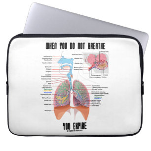 Housse Pour Ordinateur Portable Quand vous ne respirez pas expirent l'appareil
