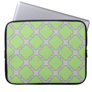 Housse Pour Ordinateur Portable Quatrefoil vert