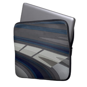 Housse Pour Ordinateur Portable Race on blue gray track