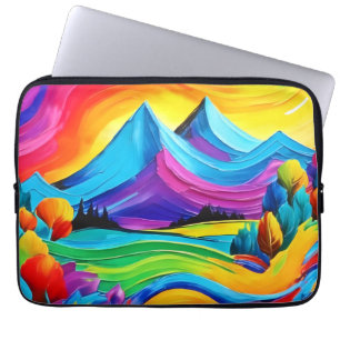 Housse Pour Ordinateur Portable Rainbow Mountain Majesty Art