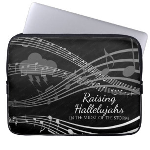 Housse Pour Ordinateur Portable RAISE HALLELUJAHS Personnalisé Noir