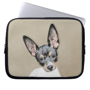 Housse Pour Ordinateur Portable Rat Terrier Painting - Cute Original Dog Art