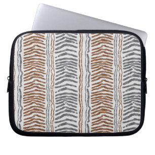 Housse pour ordinateur portable rayée tribale boho