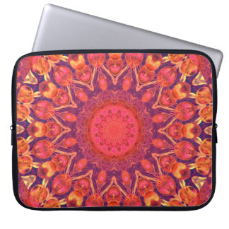 Housse Pour Ordinateur Portable Rayon de soleil, danse de cercle d'étoile de