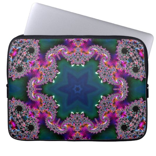 Housse Pour Ordinateur Portable Rayon fractal (Devant)