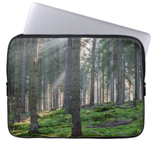 Housse Pour Ordinateur Portable Rayons de soleil dans la Forêt-Noire