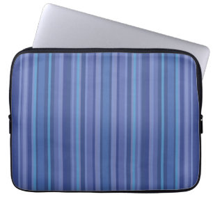 Housse Pour Ordinateur Portable Rayure Moderne Bleu Violet