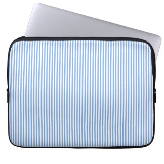 Housse Pour Ordinateur Portable Rayures bleues et blanches