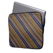 Housse Pour Ordinateur Portable Rayures de plage (devant gauche)
