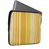 Housse Pour Ordinateur Portable Rayures Jaune Ensoleillé (Devant droit)