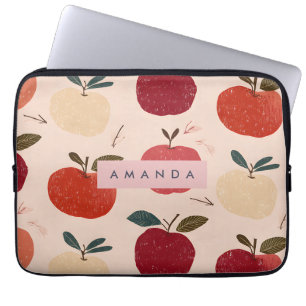 Housse Pour Ordinateur Portable Récolte Personnalisée de Pommes Rouges Fantaisiste