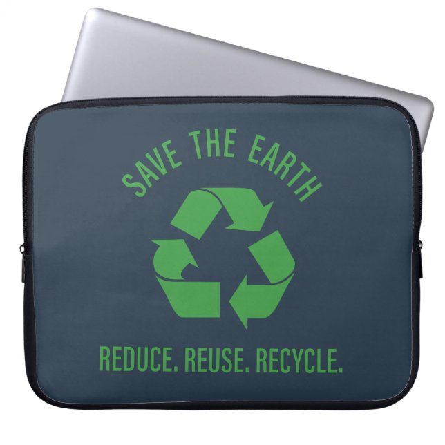 Housse Pour Ordinateur Portable reduce reuse recycle (Devant)