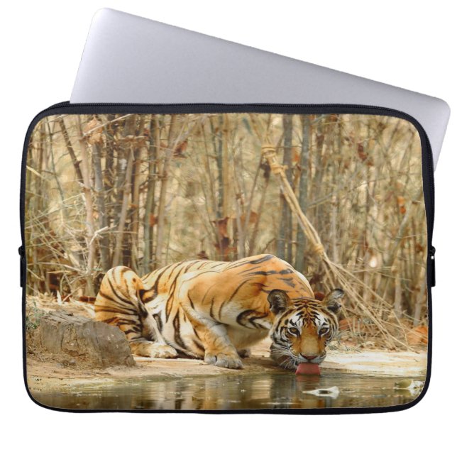 Housse Pour Ordinateur Portable Réflexion du tigre (Devant)