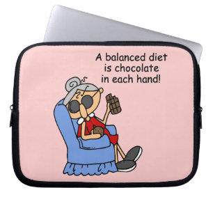 Housse Pour Ordinateur Portable Régime équilibré de chocolat