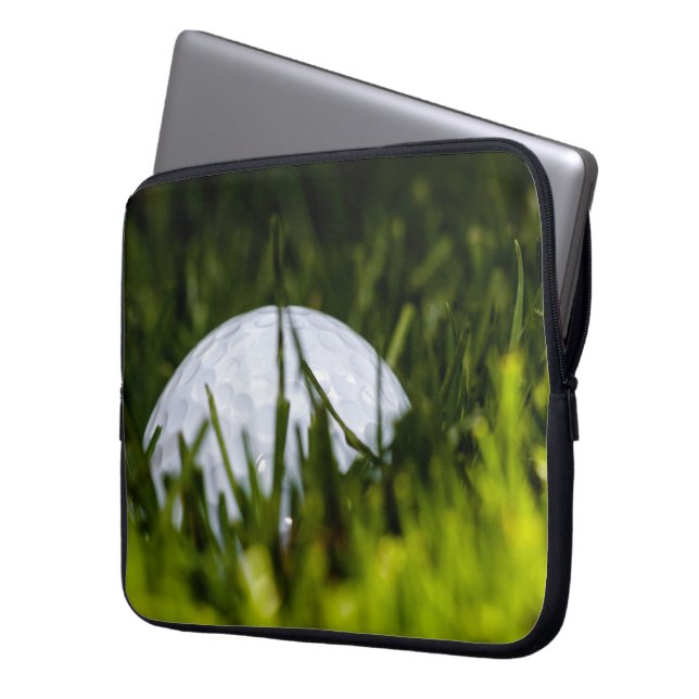 Housse Pour Ordinateur Portable remix de balle de golf cachée (devant gauche)