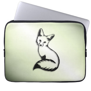 Housse Pour Ordinateur Portable Renard vert