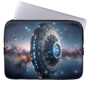 Housse Pour Ordinateur Portable Rencontre cosmique : navire Alien dans la Galaxie