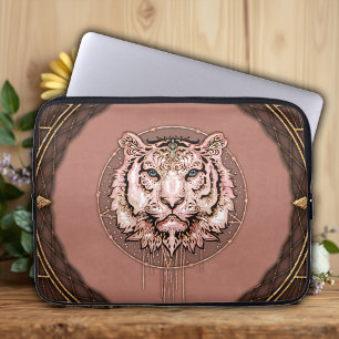 Housse Pour Ordinateur Portable Représentation captivante et artistique d'un tigre