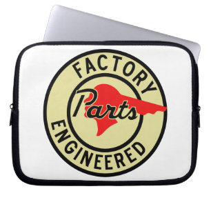 Housse Pour Ordinateur Portable Reproduction d'enseigne vintage Pièces d'usine Pon