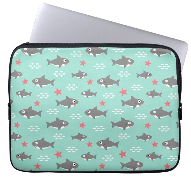 Housse Pour Ordinateur Portable Requin (Devant)