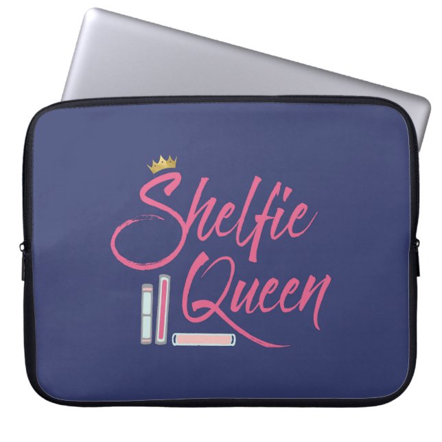 Housse Pour Ordinateur Portable Réservation Shelfie Queen (Devant)