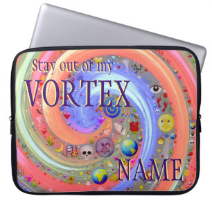 Housse Pour Ordinateur Portable Restez Hors De Mon VORTEX Personnalisé