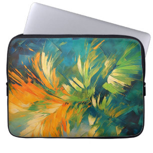 Housse Pour Ordinateur Portable Résumé Palm Burst – Énergie tropicale en mouvement