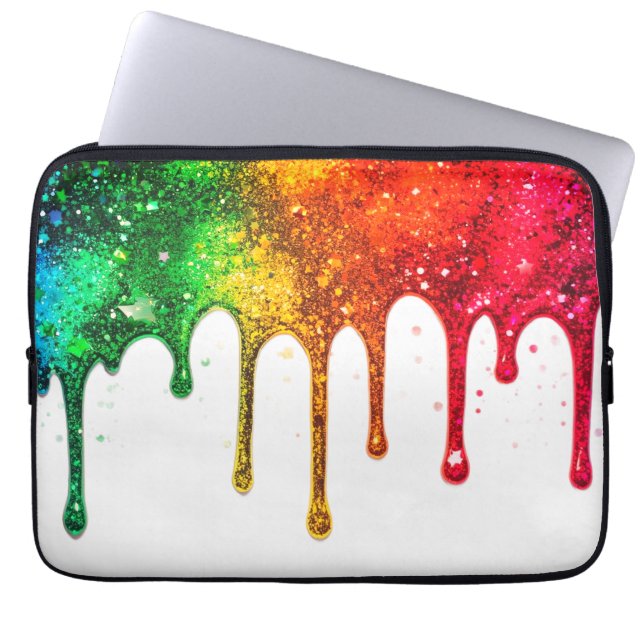 Housse Pour Ordinateur Portable Retour à l'école personnalisé brillant et scintill (Devant)