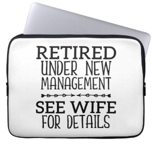 Housse Pour Ordinateur Portable Retraité Sous Nouvelle Gestion Voir Femme Pour Plu