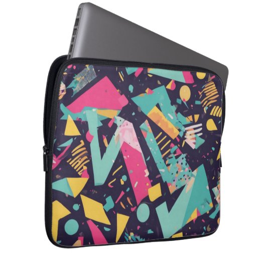 Housse Pour Ordinateur Portable Rétro (Devant droit)