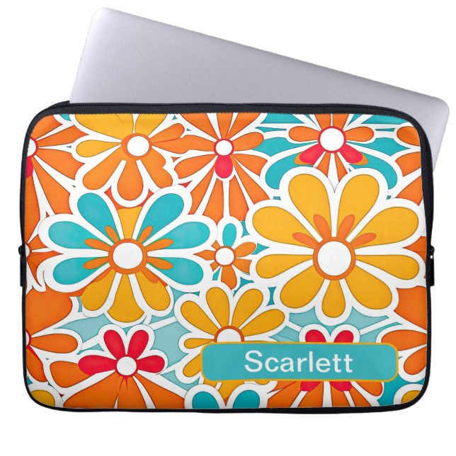 Housse Pour Ordinateur Portable Rétro 6 (Devant)