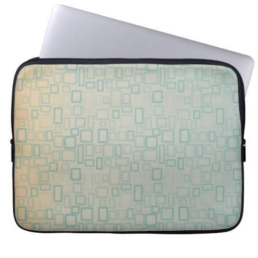 Housse Pour Ordinateur Portable Rétro Aqua (Devant)