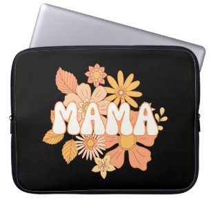 Housse Pour Ordinateur Portable Retro Floral Mama