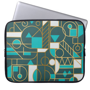 Housse Pour Ordinateur Portable Retro géométrique : Poster minimaliste.